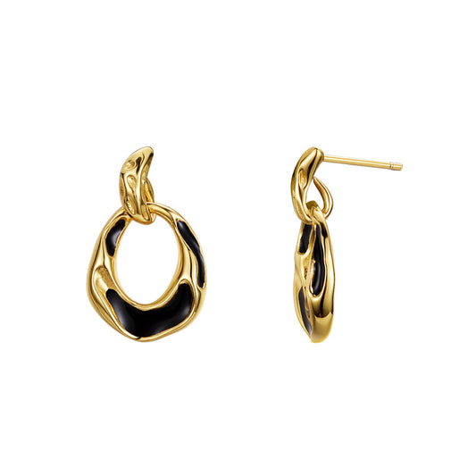 Melted Edge Hoops